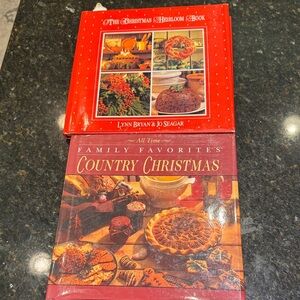 Vintage Country Christmas Cookbook and Christmas Heirloom Book